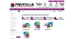 Desktop Screenshot of printzilla.de