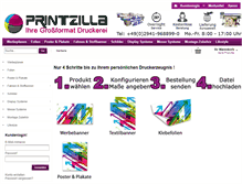 Tablet Screenshot of printzilla.de